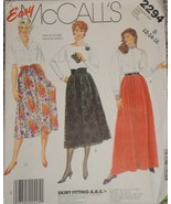 Vintage McCall&#39;s 2294 LONG LINED SKIRT for BORDER LACE &amp; EYELET Size 12-... - $165.85 MXN