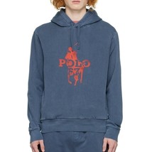 Polo Ralph Lauren Men&#39;s POLO 67 Big Pony Logo Fleece Pullover Hoodie Nav... - £86.42 GBP