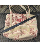 Isabella&#39;s Journey Tapestry Toile Handbag Lined w Pockets - $11.88