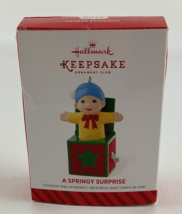 Hallmark Keepsake Christmas Tree Ornament Springy Surprise Jack In The Box 2014 - $14.80