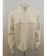 Arrow Size Large Mens Beige 1/2 Zip Fleece Lined Long Sleeve Pullover Sw... - $7.92