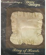 CRAFTS Candlewicking Ring of Hearts Ruffled Pillow Kit #KR29 12&quot; Daisy D... - $27.01 CAD