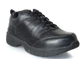 School Issue Youth Black Leather Sneaker Kid&#39;s Size 2 #3200BLC - £23.72 GBP