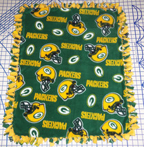 Green Bay Packers Toss Fleece Baby Blanket Pet Lap Security 30&quot; x 24&quot;  NFL  - £32.07 GBP