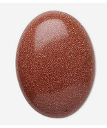 Brown Goldstone Cabochon, 40x30mm sparkle, 30x40mm cab - £3.91 GBP