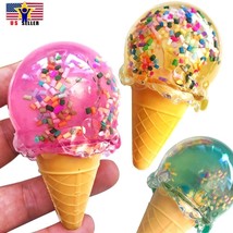 Ice Cream Cone Crystal Slime DIY Mud Kids Intelligent Hand Gum Rubber Clay Toy - £5.97 GBP+