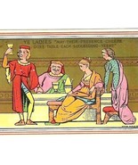 1860s Victorian Marcus Ward Gold Print Greeting Card Rare Trade - $139.15 CAD