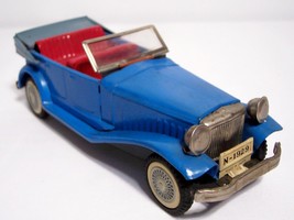 Vintage Tin Friction 1929 4-Door Sedan Open Touring Car Made in Japan - £19.42 GBP