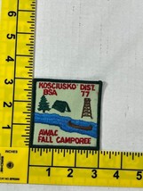 Kosciusko District AWAC Fall Camporee BSA 1977 Vintage Patch - £11.68 GBP