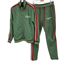 Rockstar Original Arad Tracksuit Large Mens logo print zip up jacket kni... - $84.15