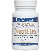 NEW Rx Vitamins for Pets Nutriflex for Dogs &amp; Cats Hypoallergenic 90 Che... - $26.90