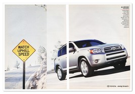 Toyota RAV4 Compact SUV Watch Uphill Speed 2006 2-Page Print Magazine Ad - £9.63 GBP