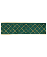 Green w/Gold Lattice Ribbon 4" x 5 Yds. - €53,11 EUR Green w/Gold Lattice Ribbon 4" x 5 Yds. - €53,11 EUR