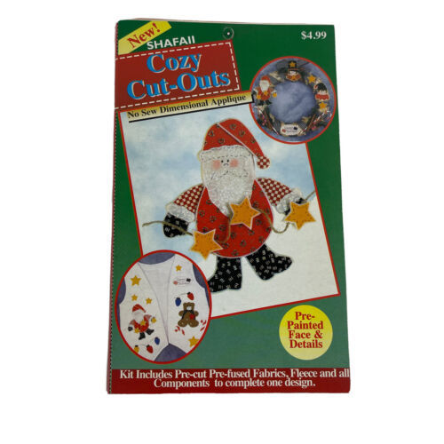 Primary image for Shafaii Cozy Cut-Outs Applique Christmas Craft Starry Santa No-Sew Dimensional