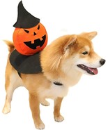 Dog Halloween Costumes - Holiday Pet Costume - Pumpkin Felt Coat  (Size:L) - £9.19 GBP