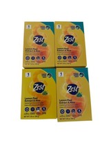 Zest Bar Soap Lemon Peel Extract &amp; Aloe Lot of 4- 7.05 oz.Bars - £17.56 GBP