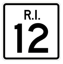Rhode Island State Road 12 Sticker R4219 Highway Sign Road Sign Decal - $1.45+