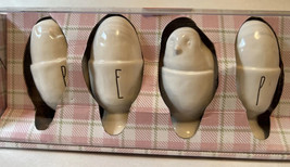 Rae Dunn Set Of 4 PEEP Chicks Artisan Collection By Magenta New Ceramic - £15.42 GBP