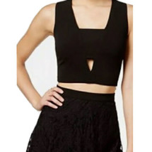 As U Wish cutout Black cropped sleeveless top Junior 1 - $15.00