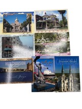 Savannah Georgia GA Vintage Postcards LOT of 7 City Hall, Hutchinson Island - £17.25 GBP