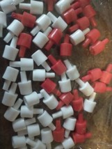 Battleship Game Replacement Pieces Parts - 50 White and 25 Red - Short Pegs 2018 - £1.97 GBP