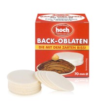 Hoch Back-Oblaten oblaten wafers for baking -GLUTEN FREE - 70mm -FREE SHIP - £8.58 GBP