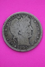 1905 P Barber Liberty Silver Quarter Scarce Semi Key Date Philadelphia M... - $354.32 MXN