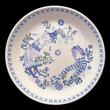 Vintage Figgjo Flint Norway Lotte Tur Design 8&quot; Salad Dessert Plate Hand... - $11.85