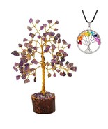 Amethyst Tree - Purple Tree - Office Desk Decor - Crystal Tree - Tree of... - £12.56 GBP
