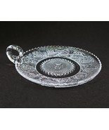 Duncan & Miller Sandwich Glass 6-Inch Round Mint Tray #41 Clear Elegant Pressed