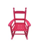 Rose Red Solid Wood Children&#39;s Rocking Chair - Indoor/Outdoor - $1,302.24 MXN