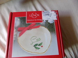 Lenox Heart Shaped Christams Holiday LOVE Candy Dish NIB! - £10.35 GBP
