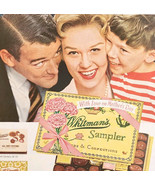 1958 Whitman&#39;s Chocolate Sampler Box Advertisement Mother&#39;s Day Candy DW... - $41.35 CAD
