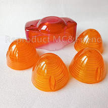 Set 5 pcs Tail Light + Signal Lens For Honda C70 C90 CB100 CB125S CL100 CD175 - £12.60 GBP