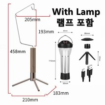 Portable Camping Hanging Rack Camping Light Table Stand Outdoor Lantern Hanging  - £97.77 GBP