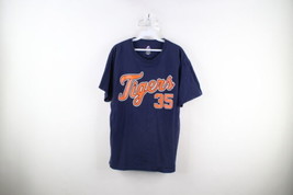 Vintage Mens Medium Faded Justin Verlander Detroit Tigers Baseball T-Shirt Blue - £27.65 GBP