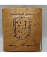Vintage Maduro Compania De Tabacos De Las Antillas Wood Box With Sword C... - $9.90
