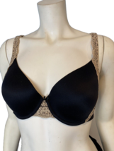 Soma Black with Tan Lace Underwire Bra Size 36D - $9.49