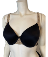 Soma Black with Tan Lace Underwire Bra Size 36D - $13.02 CAD