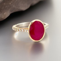 Natural Ruby Diamond Ring 6.75 14k Y Gold 4.38 TCW Certified $4,950 310583 - £1,865.34 GBP