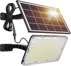 1000 Lumens 299 LED Solar Lights Outdoor Bright Solar Dusk to Dawn Light with 40 - £38.44 GBP