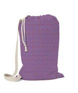 Abstract Chevron Zig zag Pattern Laundry Bag - $46.00