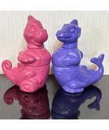 Tupperware Dragon Seahorse Stacking Vintage 1992 Tuppertoys Purple Pink ... - $358.17 MXN