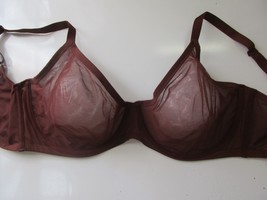 SKIMS Sexy Seamless Semi-Sheer Mesh UW Bra Dark Brown, Chocolate 42DDDD ... - $22.35