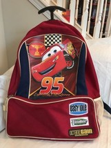 Disney Store Lightning McQueen Cars Backpack Rolling Luggage Suitcase NE... - £51.83 GBP