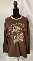 Ladies Long Sleeved Shirt, Grumpy 1937, Disney Store XL, Brwn/Beige, 100% Cotton - £23.91 GBP