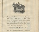Wells Bros Little Giant Bolt Cutter 1909 Magazine Ad  - $17.82