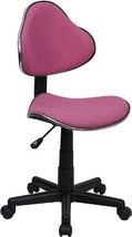 Pink Fabric Swivel Ergonomic Task Office Chair By Flash Furniture - £87.87 GBP