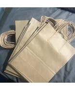 (27) Brown Kraft Paper Gift Bags with Handles Packaging Retail Merchandi... - $13.68 CAD