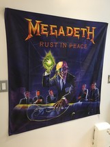 MEGADETH Rust In Peace Album Cover Flag Wall Tapestry 4x4 Feet - $28.66